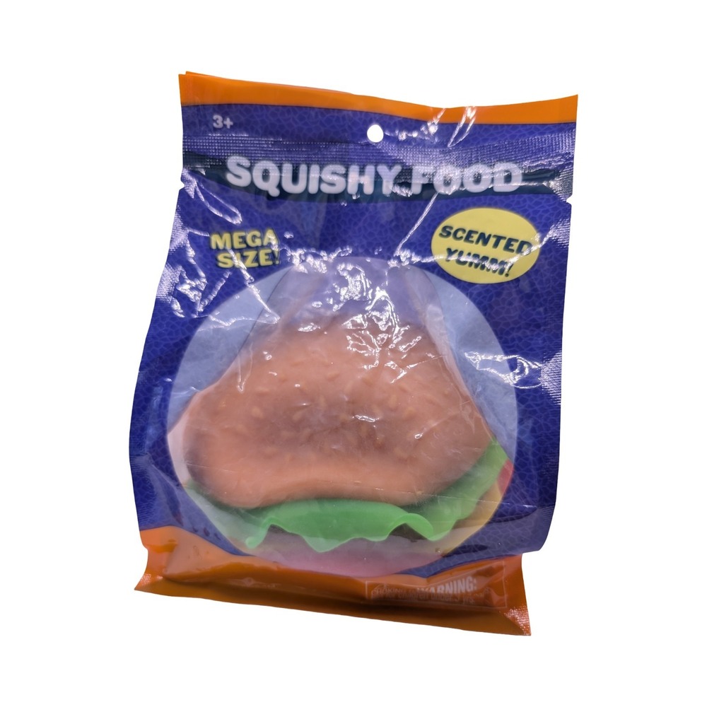 Jumbo Squishy Burger Scented Slow Rising Fidget Toy Stress Relief Kids Gift